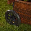 Sonnenliege braun Polyrattan Gartenlounge Liegestuhl Relax Produktbild-Vorschau 4