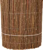 A close-up, straight-on view of a rolled-up willow mat, likely for garden or balcony use, held together by thin white strings. Produktbild-Vorschau