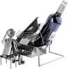 BRUBAKER Portabottiglie da vino pianista con pianoforte - Anteprima dell’immagine prodotto 3