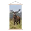 MuchoWow® Textilposter Hirsche - Geweihe - Gras 60x120 cm Produktbild-Vorschau 1