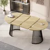Runder Ausziehbarer Tisch für Esszimmer, 100-180cm 4-8 Produktbild-Vorschau 13