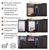 Leder Geldbörse Herren Portemonnaie RFID Hochformat Produktbild-Vorschau 4