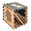 Aga Kontrastné penové Puzzle 85 cm x 85 cm 9 dielov Hnedé Náhľad obrázku produktu 6