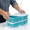 Silikonové mrazicí tácy s víky, 2 kusy, stohovatelné, s Náhled obrázku produktu 2