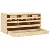 vidaXL Nid de poule 3 compartiments 72 x 33 x 38 cm Pin Voir les images du produit 2
