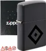 ZIPPO HSV Schwarz matt Benzinfeuerzeug Produktbild-Vorschau 1