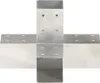 vidaXL Pfostenverbinder 4 Stk. X-Form Verzinktes Metall 71 Produktbild-Vorschau 2