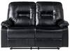 BELIANI Sofa 2-osobowa czarna z funkcją relaks rozkładana  Podgląd zdjęcia produktu 6