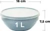 3 Schüsseln mit Deckel vielseitig, rund, für Küche & Produktbild-Vorschau 2