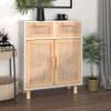 vidaXL Sideboard Weiß 60x30x75 cm Massivholz Kiefer und Produktbild-Vorschau 14