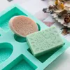 Silikonform Seifenformen, 6 Hohlräume Silikonform Oval und Produktbild-Vorschau 2