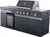 BUSCHBECK Outdoorküche Newcastle schwarz, B199 x T58 x H120 Produktbild-Vorschau 4