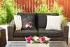 MuchoWow® Outdoor Kissen - Vase mit Blumen - Gemälde von Produktbild-Vorschau 5