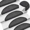 vidaXL Koberčeky 15 ks 56x17x3 cm antracitové polkruhové Náhľad obrázku produktu 2