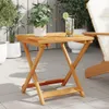 vidaXL Składany stolik ogrodowy 50x50x50 cm z litego drewna Podgląd zdjęcia produktu 2