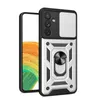 A smartphone case with a camera cover and ring holder is shown against a white background. Produktbild-Vorschau
