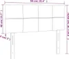 vidaXL Testiera grigio chiaro 90x5x78/88 cm Velluto Anteprima dell’immagine prodotto 8