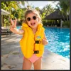 Schwimmweste Kinder Schwimmhilfe Lernweste aufblasbar Gelb Produktbild-Vorschau 5