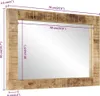 vidaXL Lustro 70x50 cm lite drewno mango i szkło Podgląd zdjęcia produktu 8