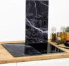 2er Set Glasschneideplatte Herdabdeckplatten in Marmor Produktbild-Vorschau 2