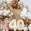Boho balónky ke 40. narozeninám - dekorace s béžovými Náhled obrázku produktu 3