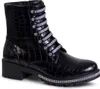 topschuhe24 1904 Damen Stiefeletten Worker Biker Boots Produktbild-Vorschau 1