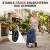 Sekey 50L Aluminium Trolley Faltbar Einkaufstrolley Produktbild-Vorschau 5