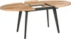 BELIANI Esstisch Holzoptik Braun MDF-Tischplatte Oval Produktbild-Vorschau 5
