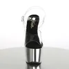 ADORE-708 Damen Sandale von Pleaser, Transparent Schwarz Produktbild-Vorschau 8