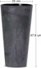 Květináč Tubus Effect tmavě šedý 25 cm Podgląd zdjęcia produktu 2