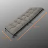 Gartenstuhl Hochlehner Auflagen Set 2x 50x120 cm Grau Produktbild-Vorschau 3