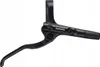 A black bicycle brake lever is shown against a white background. Produktbild-Vorschau