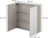 Badkamerspiegelkast Vicco Ruford Kasjmier 80 x 75.8 cm met Productafbeelding-voorbeeld 2