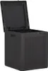 A black storage box with the lid open, shown against a white background. Anteprima dell’immagine prodotto