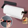 DEKAZIA® Küchenrollenhalter schwarz ohne Bohren Wand Produktbild-Vorschau 1