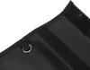 A close-up view of a black fabric bag with a metal ring attached. Podgląd zdjęcia produktu