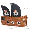 Relaxdays Pinata Piratenschiff, mit Stab & Maske, Produktbild-Vorschau 4