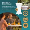 CASARIA® Stehtisch mit Husse Weiß 72 cm  Set Klappbar Produktbild-Vorschau 5