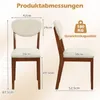 Chaise de salle à manger COSTWAY (lot de 2), chaise de Voir les images du produit 5