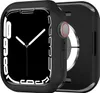 A black protective case for an Apple Watch is shown against a black background. Produktbild-Vorschau