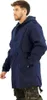 A man wearing a navy parka and camouflage pants, shown from the side. Náhled obrázku produktu