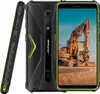 A rugged smartphone with a construction excavator on its screen, shown from multiple angles. Náhled obrázku produktu