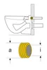 WC-Spülrohrverbinder Anteprima dell’immagine prodotto 2