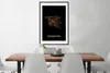 MuchoWow® Gerahmtes Poster Hannover - Gold - Karte - Produktbild-Vorschau 3