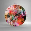 Wanduhr - Rund - Glasuhr - Abstraktion modern - 30x30cm - Produktbild-Vorschau 3