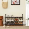 Schoenenkast - Leobert - Zwart - 45 x 30 x 106 cm Productafbeelding-voorbeeld 3