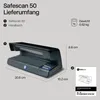 Wykrywacz fałszywych banknotów Safescan 50 Czarny Podgląd zdjęcia produktu 12
