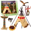 Leantoys Indianerdorf Figurenset Indianer Produktbild-Vorschau 1