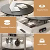 FABATO runder Couchtisch, höhenverstellbarer Kaffeetisch Produktbild-Vorschau 6