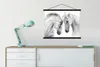 MuchoWow® Textilposter Pferd - Tiere - Porträt - Weiß 60x45 Produktbild-Vorschau 3